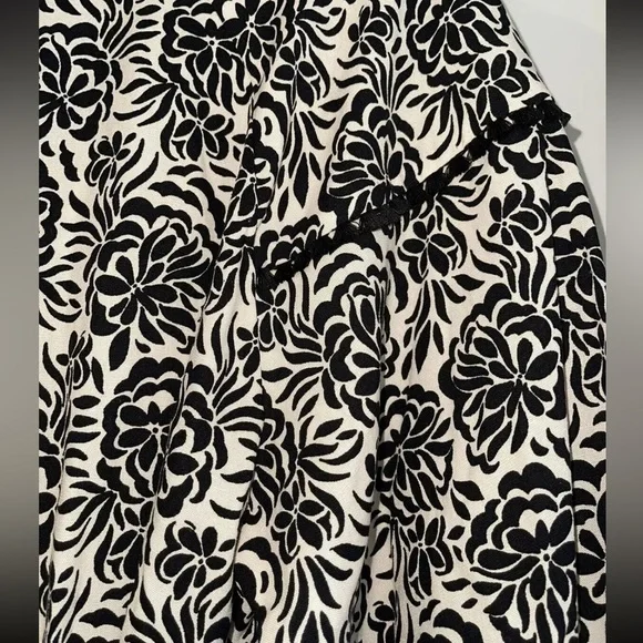 Zara floral printed linen blend romper - Picture 4 of 5